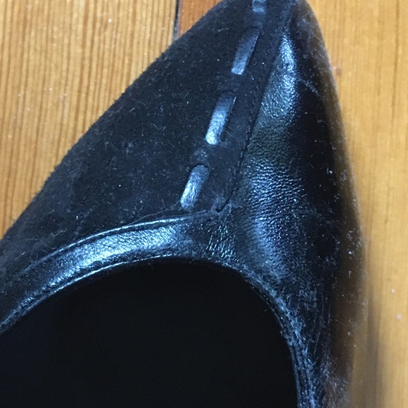 Vintage “Wild Pair” Split Leather Black Heels - Picture 3 of 5